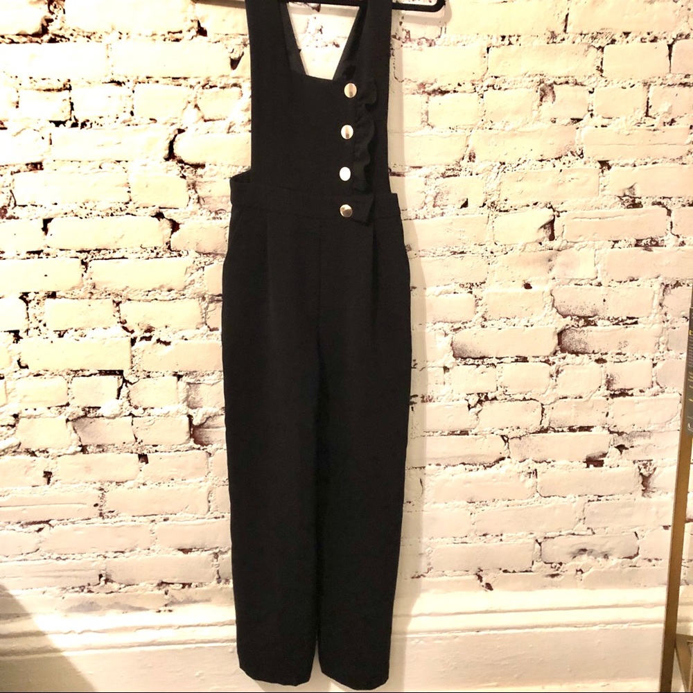 Black overalls
